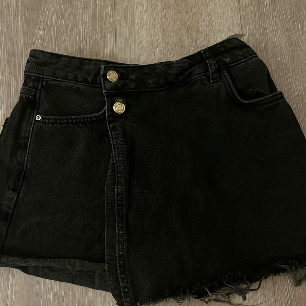 Black Denim Zara Skort